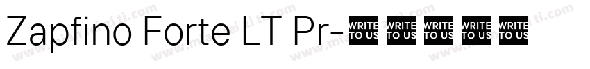 Zapfino Forte LT Pr字体转换